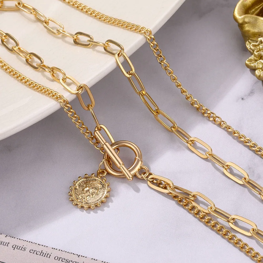 women's chokers linkedin necklace goldcolor pendants pearl bead collar ✈️ free.shipping
