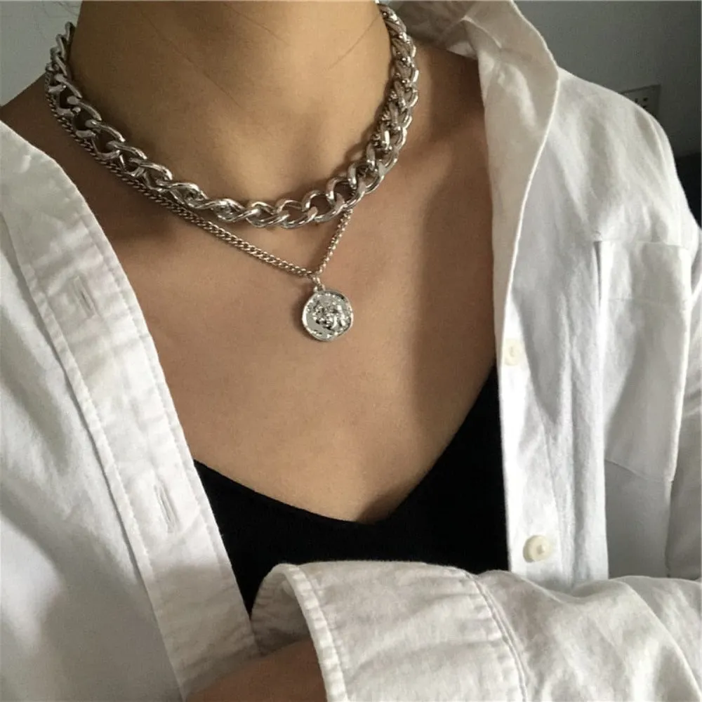 women's chokers linkedin necklace goldcolor pendants pearl bead collar ✈️ free.shipping