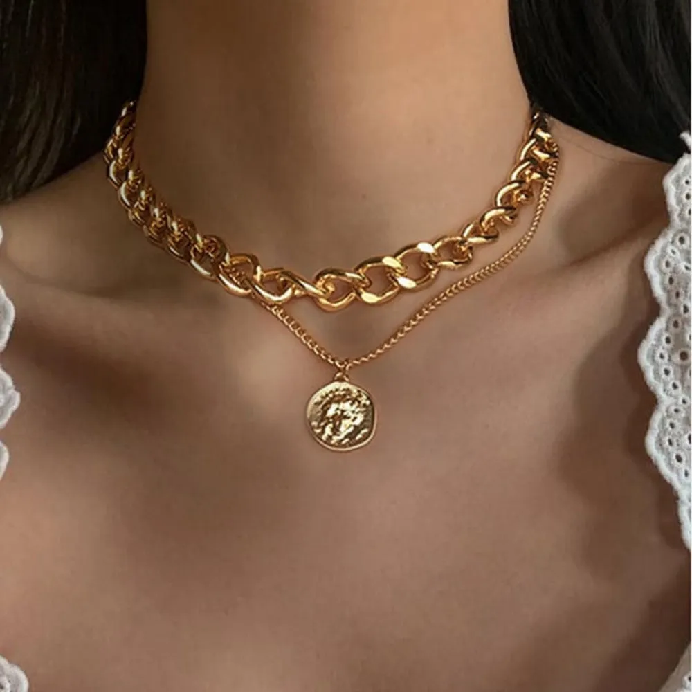 women's chokers linkedin necklace goldcolor pendants pearl bead collar ✈️ free.shipping