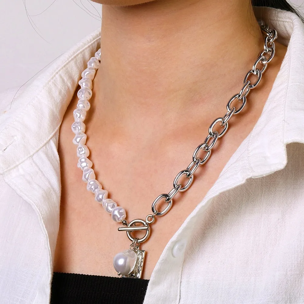 women's chokers linkedin necklace goldcolor pendants pearl bead collar ✈️ free.shipping