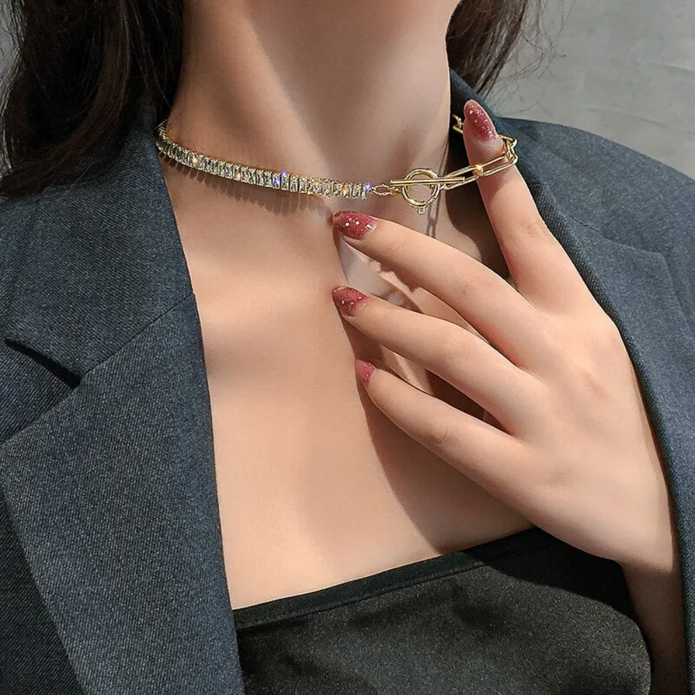 women's necklaces pearl pendants zirconia stone silver goldcolor choker ✈️ free.shipping