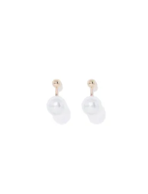 Zola Pearl Drop Front Back Earrings